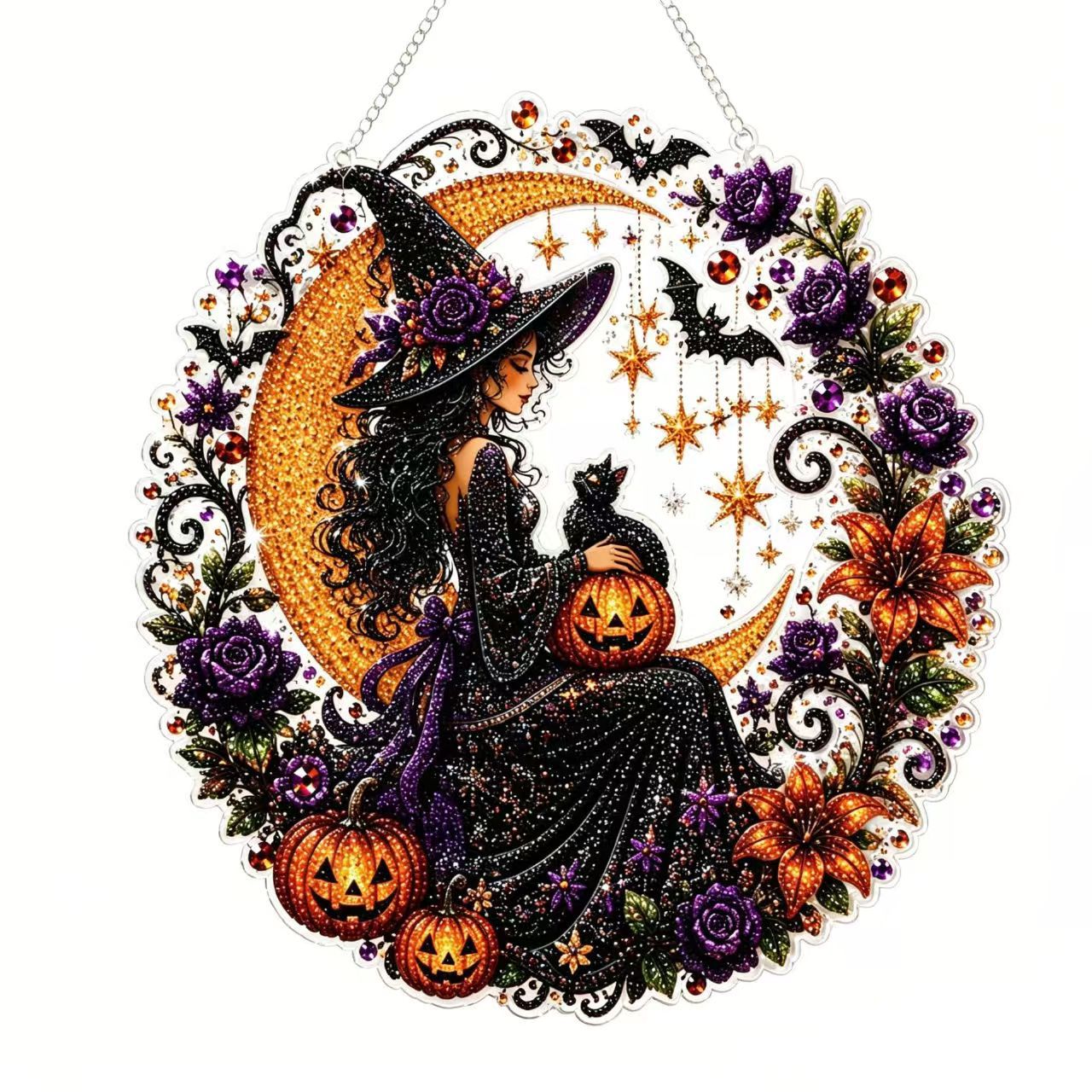 🎃Halloween Jack‑o'‑Lantern Perler Beads DIY Craft Kit, Pumpkin Fuse Bead Set for Kids Halloween Party Decor & Pixel Art Projects