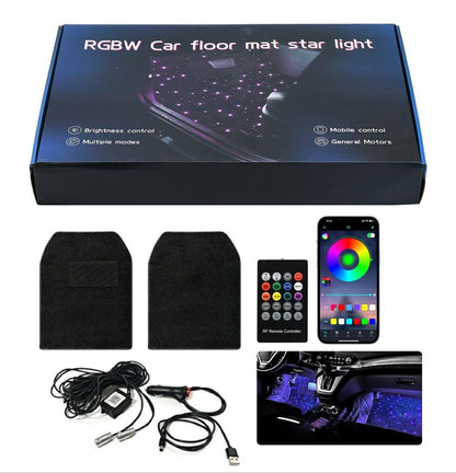 RGBW Starlight Car Floor Mats | APP & Remote Controlled Universal Car Star Floor Mats