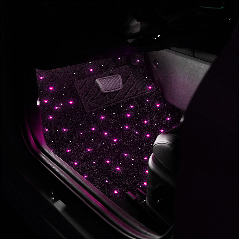RGBW Starlight Car Floor Mats | APP & Remote Controlled Universal Car Star Floor Mats