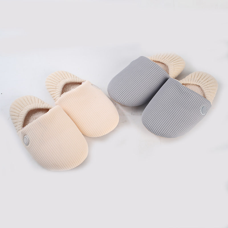 🔥 Rechargeable Heated Slippers – 3 Heat Levels & Cordless Warmth