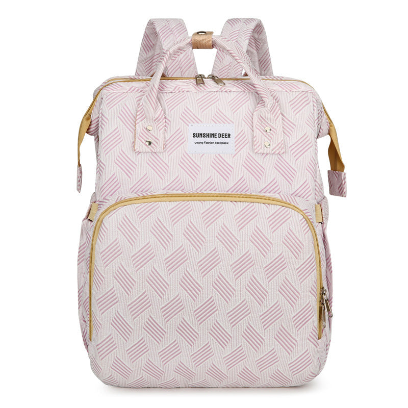👶  2-in-1 Baby Diaper Bag Backpack – Fold-Out Care Space & Large Storage
