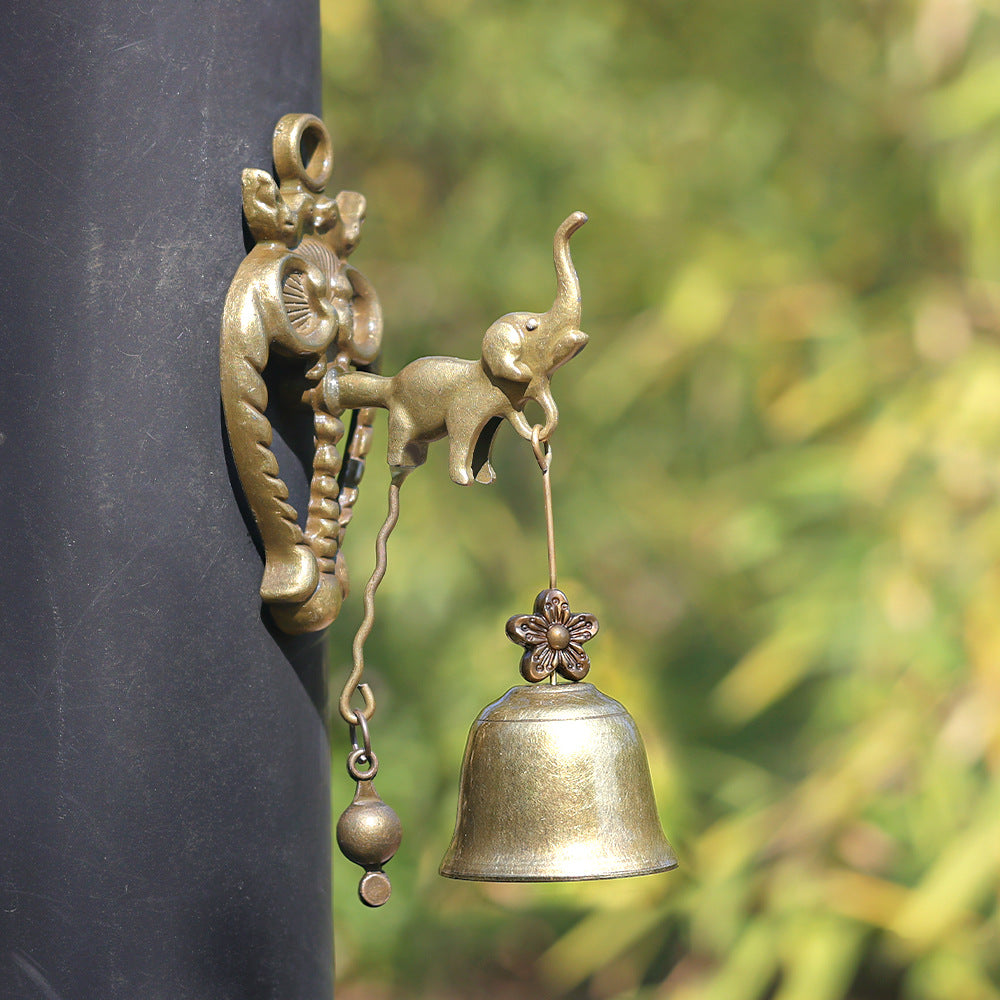 🔔 Vintage Animal Wall Bell – Antique Brass-Style Door & Garden Chime