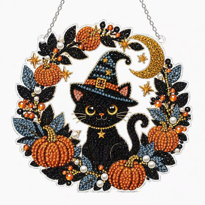 🎃Halloween Jack‑o'‑Lantern Perler Beads DIY Craft Kit, Pumpkin Fuse Bead Set for Kids Halloween Party Decor & Pixel Art Projects