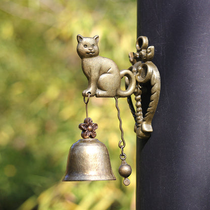 🔔 Vintage Animal Wall Bell – Antique Brass-Style Door & Garden Chime