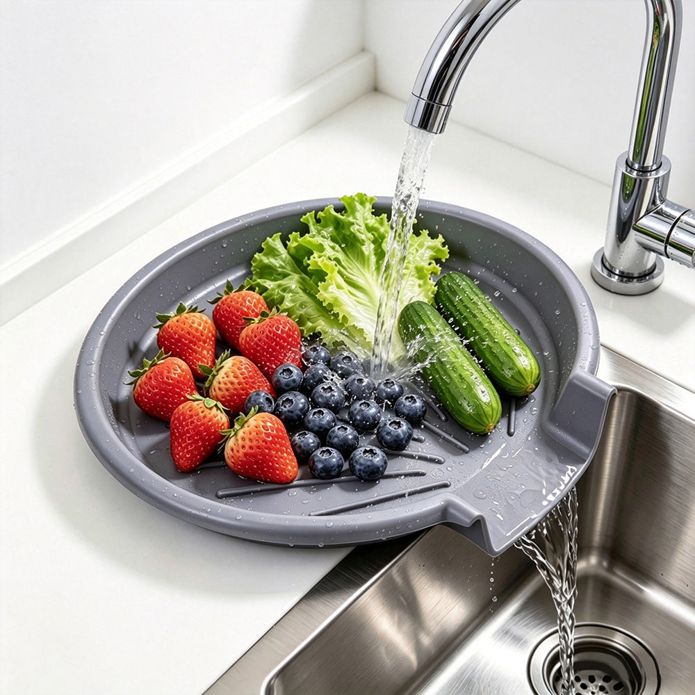 🥬3-Piece Collapsible Colander Set – Space-Saving Silicone Strainers