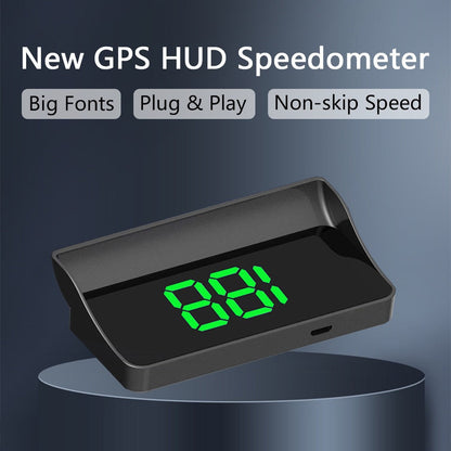 ⚡ Smart GPS Speedometer for Cars – Real-Time MPH/KM/H Display, Auto Brightness & USB Power
