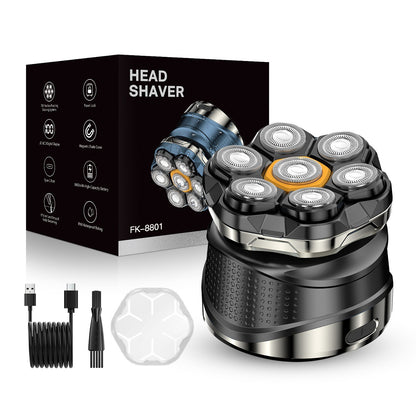 🪒 7D Rotary Head Shaver Kit — Waterproof & Easy to Use
