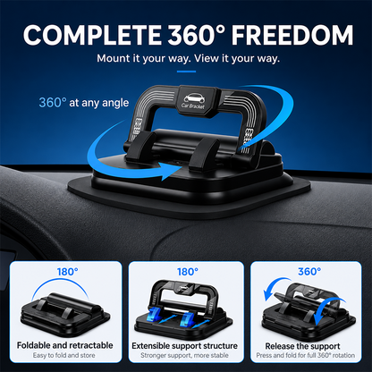🔥 Last Day 50% OFF 🔥 360° Dashboard Car Phone Holder – Stable One-Hand Navigation Mount