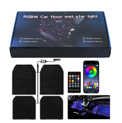 RGBW Starlight Car Floor Mats | APP & Remote Controlled Universal Car Star Floor Mats