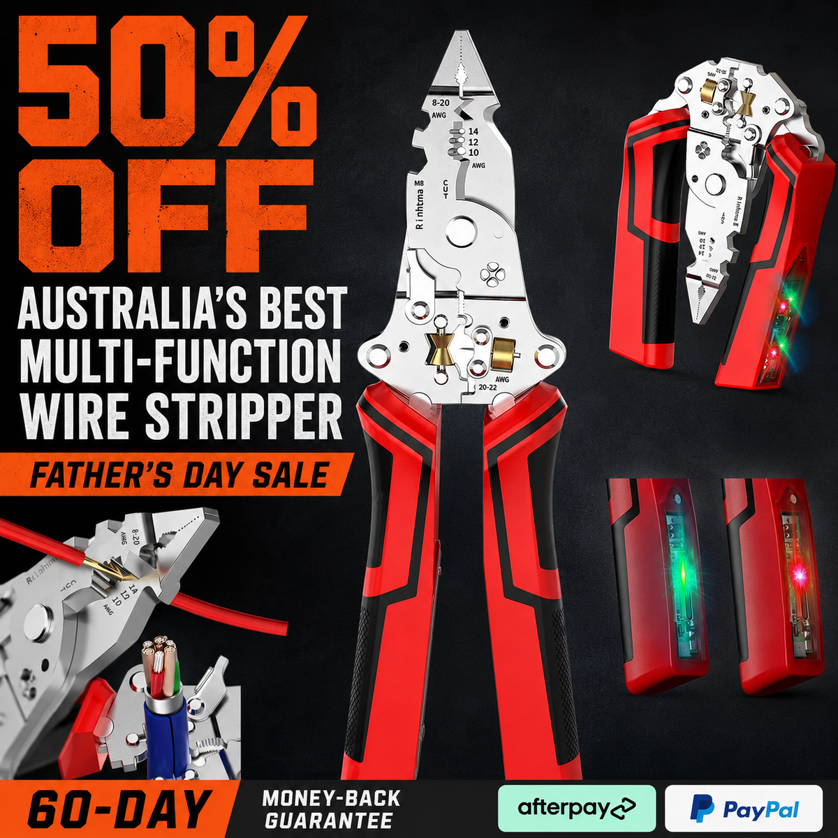 🔥14-in-1 Multi-Function Wire Stripper & Crimper Tool