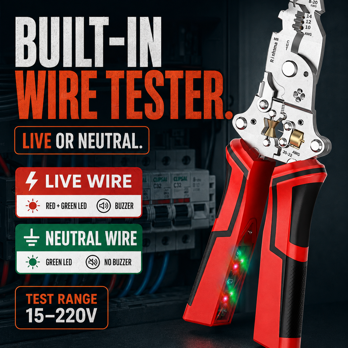 🔥14-in-1 Multi-Function Wire Stripper & Crimper Tool