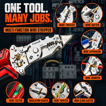 🔥14-in-1 Multi-Function Wire Stripper & Crimper Tool