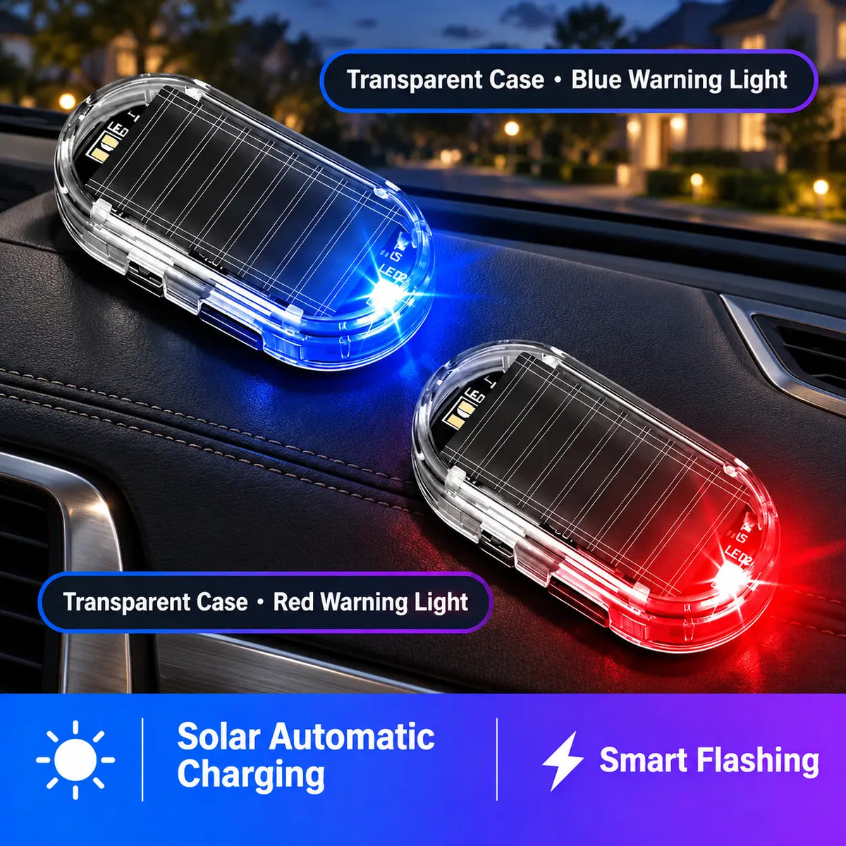 Solar-Powered Car Security Warning Light — Make Your Parked Car Look Less Like an Easy Target