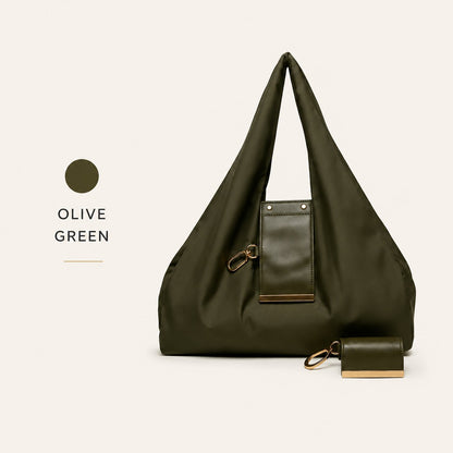 Transformable Keychain Tote – From Charm to Full-Size Bag in Seconds