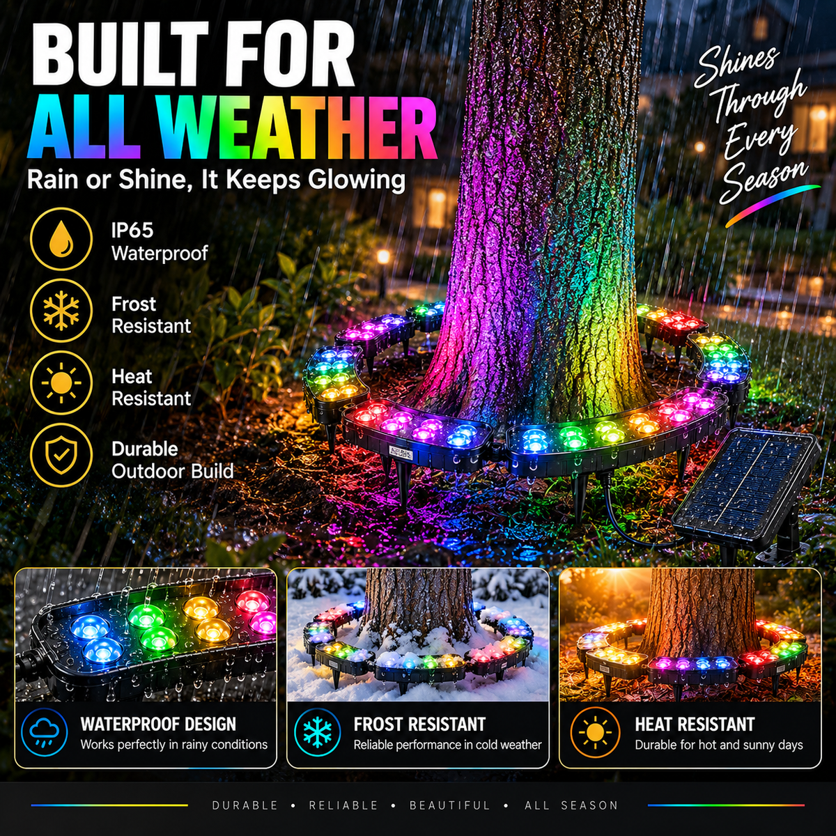 50% OFF✨ One Tree. Endless Colors. – Solar RGB Landscape Ring Light