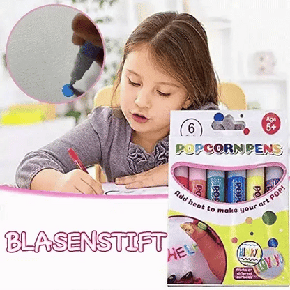 Magic Puffy Pens – Heat-Activated 3D Art Markers (6 Colors)