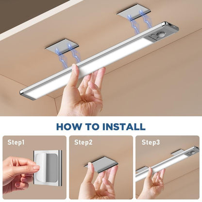Last Day Promotion!💡Punch-free Smart Sensor Magnetic Rechargeable LED Lights✨