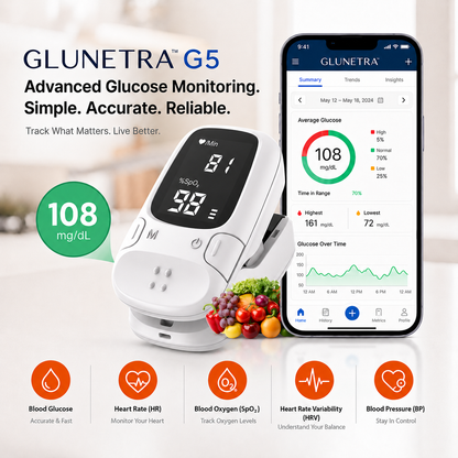 💙Portable Digital Wellness Device – 🩺Compact Design, One-Touch Operation & Easy-to-Read Display