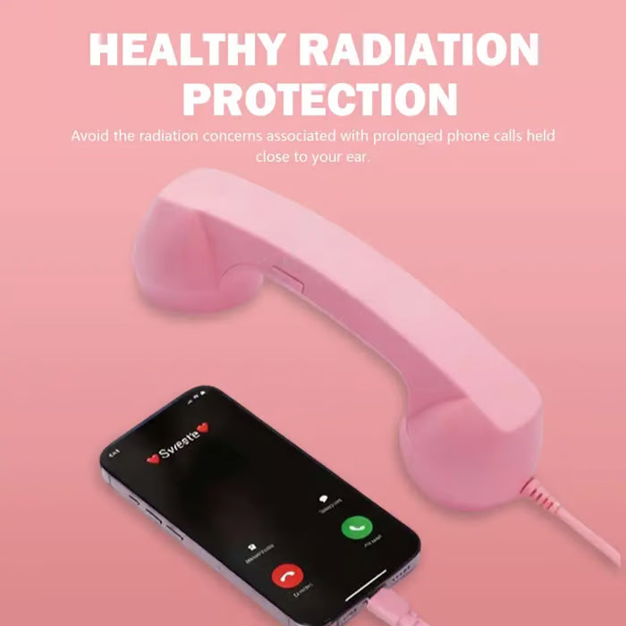 ☎️ Retro USB-C Phone Handset – Wired Vintage Receiver for Smartphones