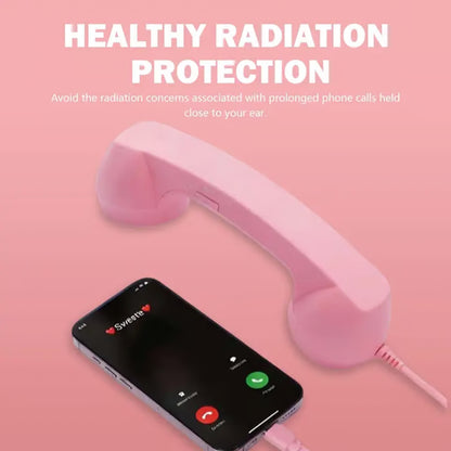 ☎️ Retro USB-C Phone Handset – Wired Vintage Receiver for Smartphones
