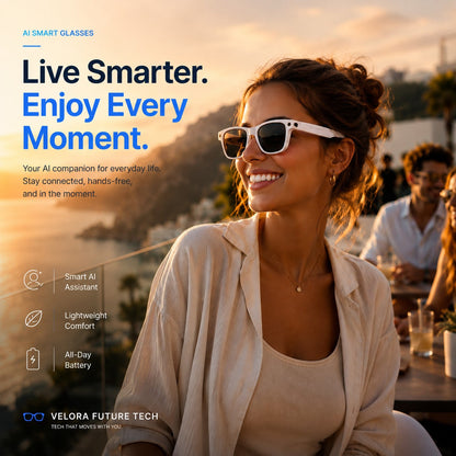 👓 AI Smart Glasses Photochromic lenses 🎥 4K POV Camera | Multi-Language Translation & AR Navigation