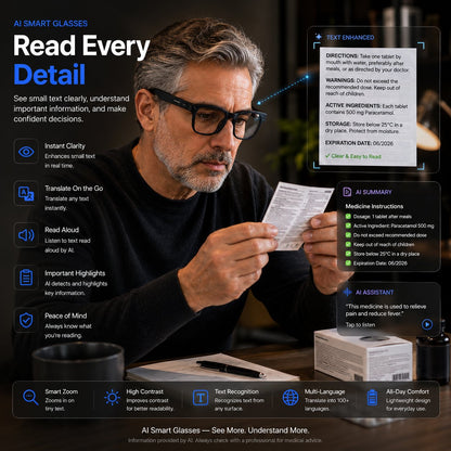 👓 AI Smart Glasses Photochromic lenses 🎥 4K POV Camera | Multi-Language Translation & AR Navigation