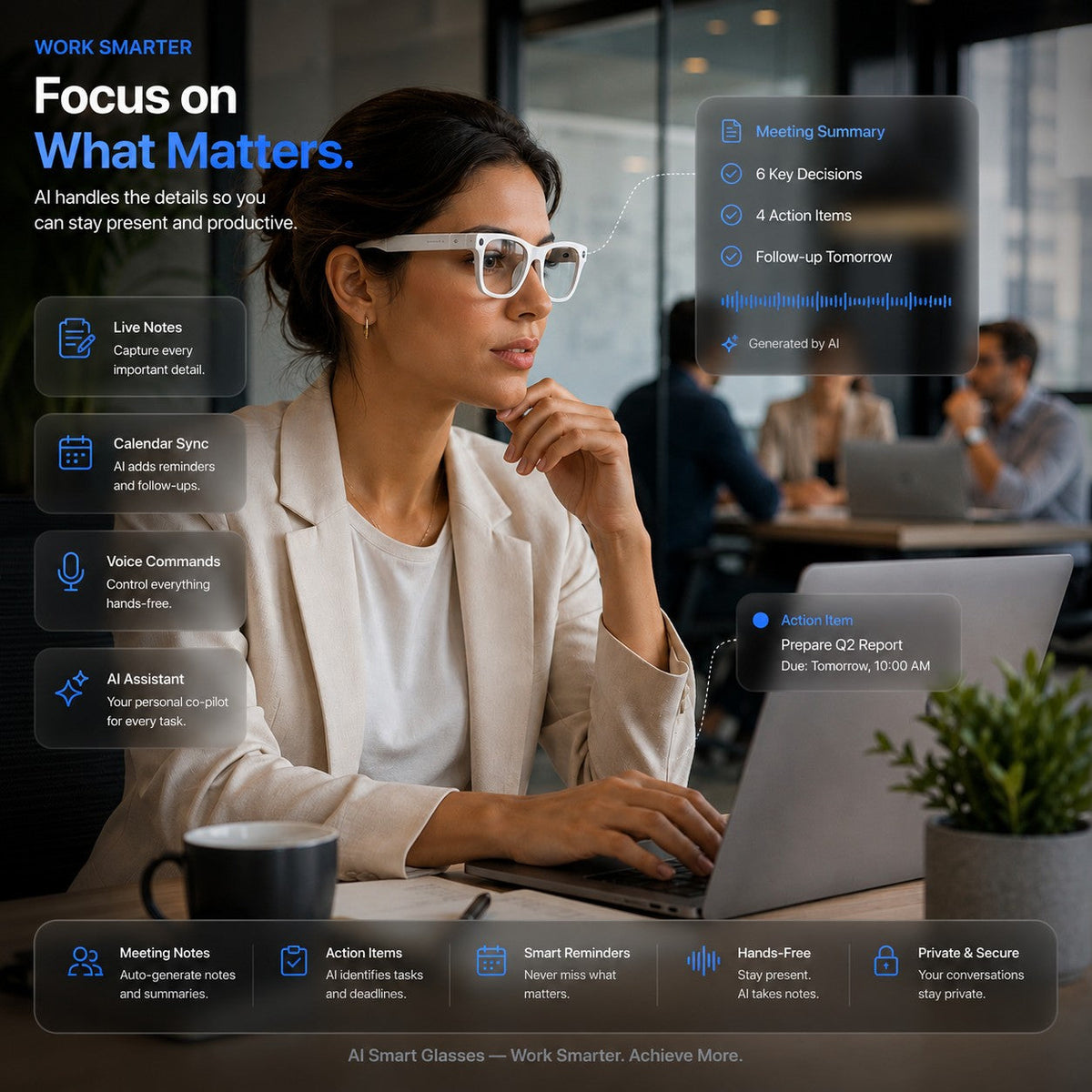 👓 AI Smart Glasses Photochromic lenses 🎥 4K POV Camera | Multi-Language Translation & AR Navigation