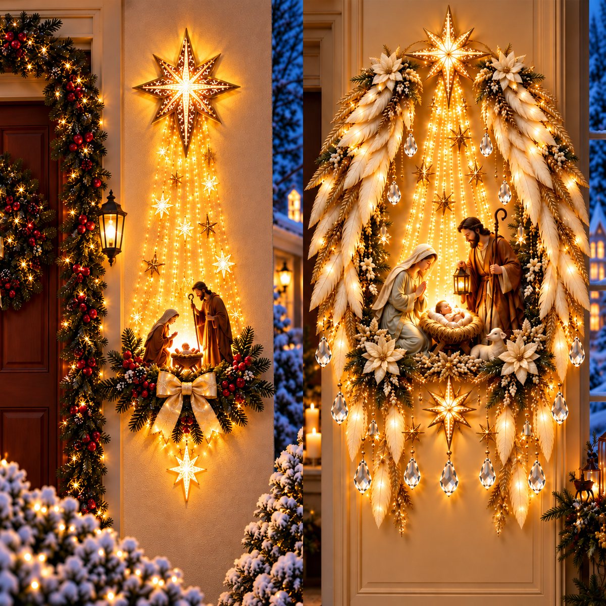 🔥HOT SALE 50% OFF🔥 Bethlehem Star Nativity Wall Light
