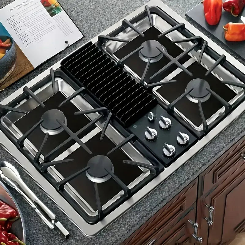 🍳 Reusable Gas Stove Burner Liners – Less Scrubbing, Easier Cleanup 🍴
