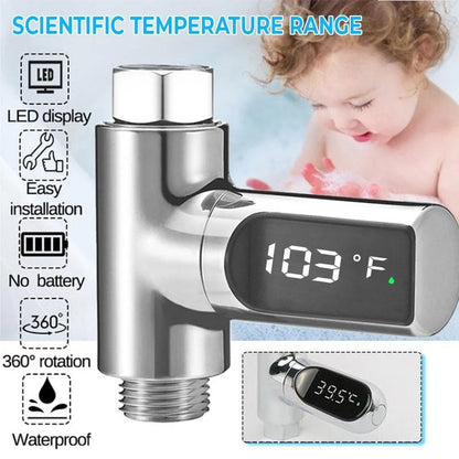 🔥Christmas Limited-Time Offer: 50% OFF!!!🔥🌡️ SHOWER THERMOMETER - LCD Display with Backlight, Easy Installation Without Tools, IPX7 Waterproof, Perfect for Modern Bathroom 🛁