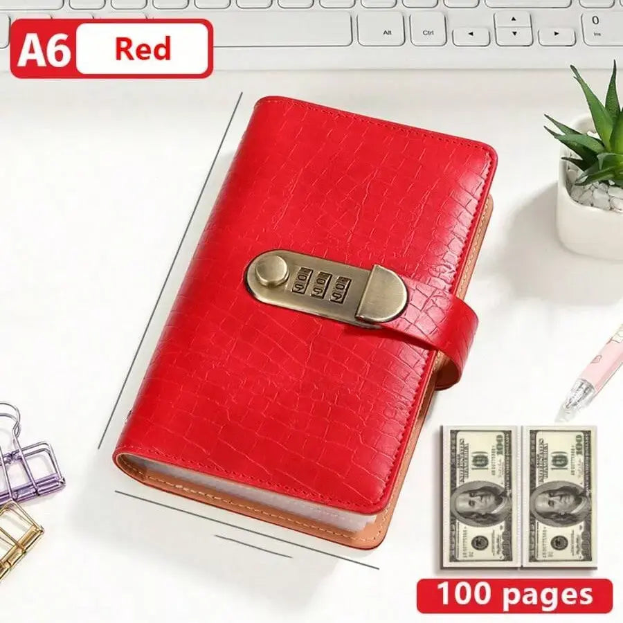 🔥 A6 Lockable Savings Binder – Cash & Document Organizer