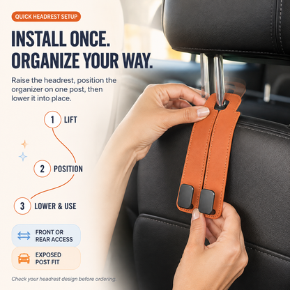🚗 Multi-Purpose Car Seat Hooks – Dual-Hook Design 💪 Heavy-Duty Storage