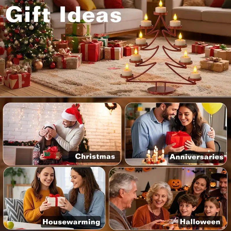 🔥6-Pack Rechargeable Tea Lights – Realistic Flicker & Remote Control