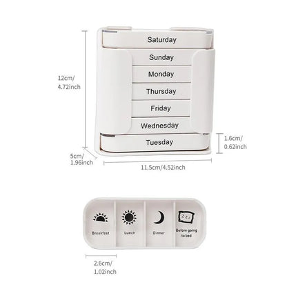 💊 ✨7-Day Medication Organizer - For Effortless Health Management! 📅