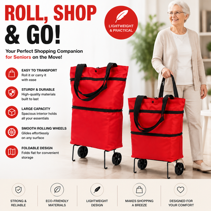 🔥HOT SALE 49% OFF🔥Foldable 2-in-1 Shopping Bag