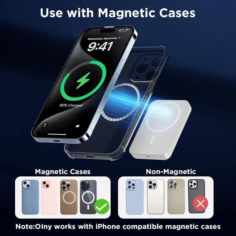 🔋 Magnetic Wireless Power Bank – Charge Anywhere Without The Mess ⚡