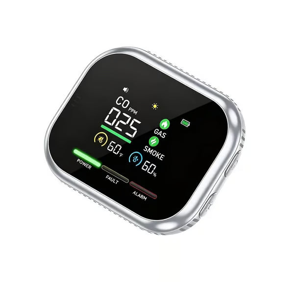 Limited-Time $10 OFF!🚨 6-in-1 Smart Home Safety Detector – CO, Gas, Smoke, Temperature & Humidity Alarm