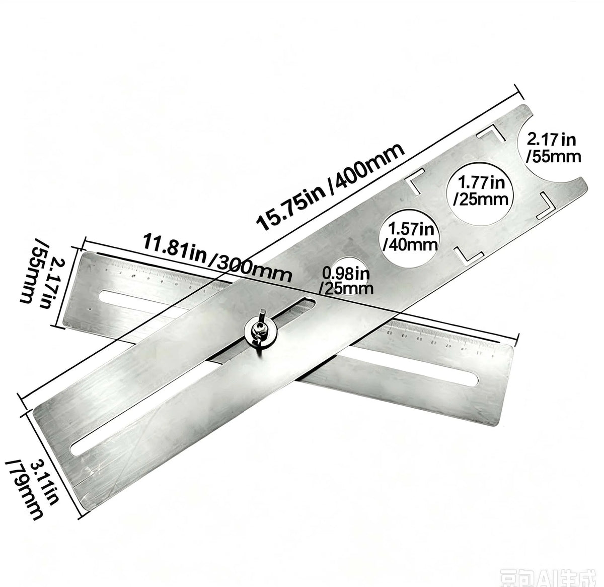 📏Stainless Steel Adjustable Tile Hole Locator