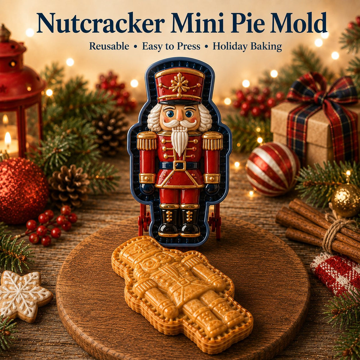 LAST DAY SALE Only $9.99🎄 9‑Design Christmas Mini Pie Mold Collection🥧✨