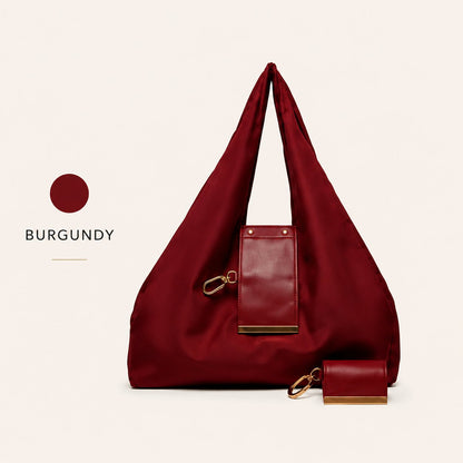 Transformable Keychain Tote – From Charm to Full-Size Bag in Seconds