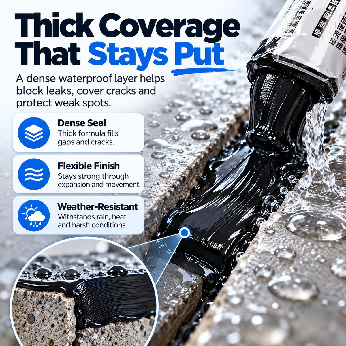 🏠💧 9900 Waterproof Leak Repair Sealant - Quick Roof & Crack Fix 🛠️ Multi-Surface Waterproof Sealing Paste