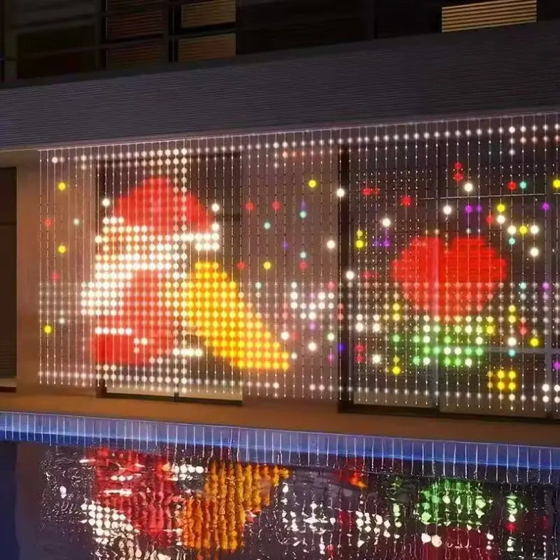 🎇Turn Any Window Into a Light Show.One Light Curtain. Endless Occasions.Create animated patterns, holiday scenes, custom messages and more — all from your phone.