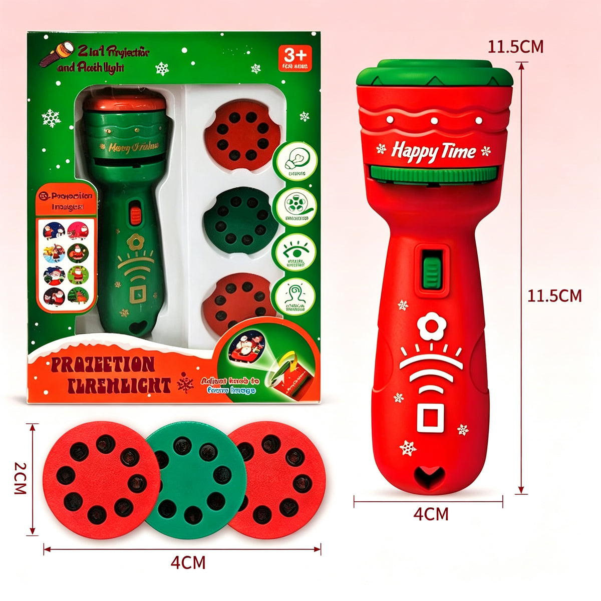 Christmas projection flashlight