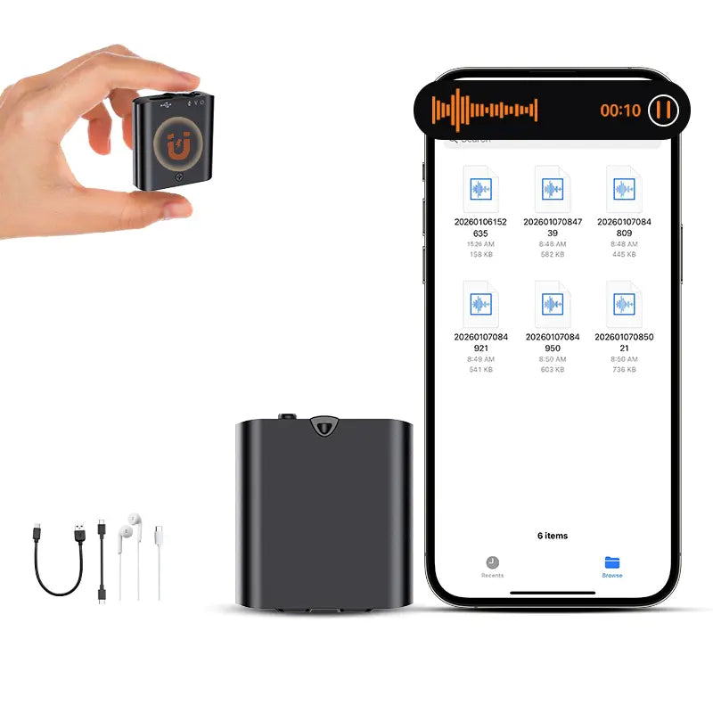🎙️ Mini Magnetic Voice Recorder – One-Touch Recording, Anytime, Anywhere