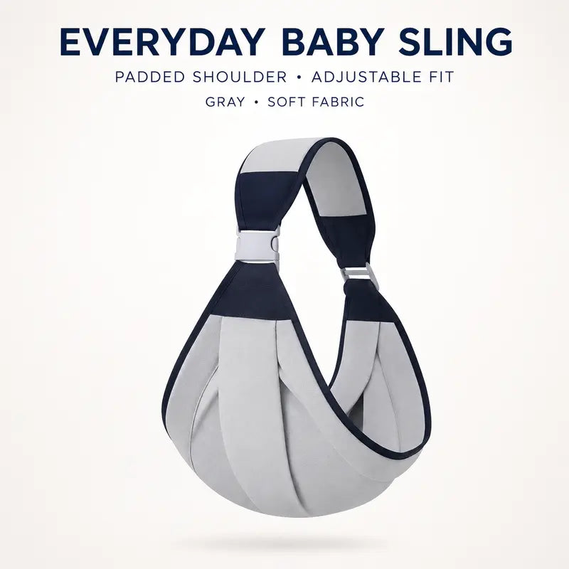 Adjustable Single Shoulder Portable Strap, Soft Lightweight Textile Design for Front Carry, Travel and Daily Outings