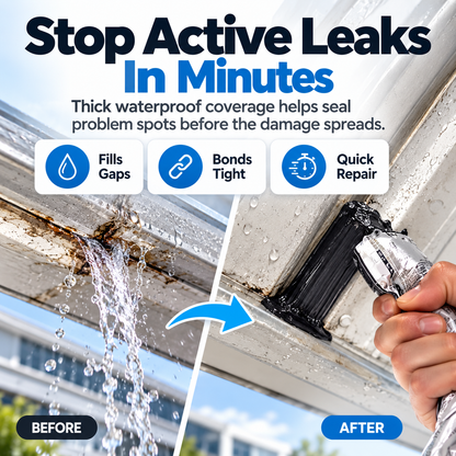 🏠💧 9900 Waterproof Leak Repair Sealant - Quick Roof & Crack Fix 🛠️ Multi-Surface Waterproof Sealing Paste
