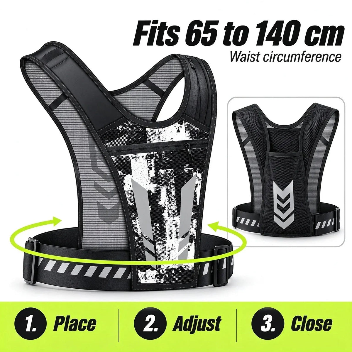 🏃🎽Hands-free reflective running vest