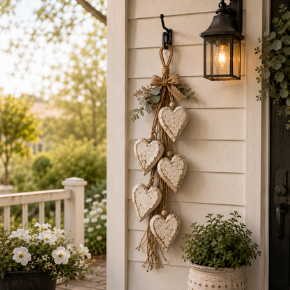 🤎 Hanging Heart Wall Decor-Bring Rustic Warmth Into Your Home