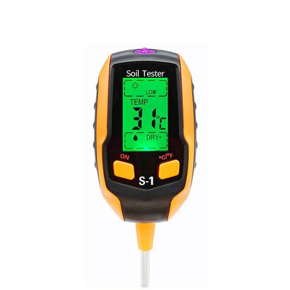 Digital 4-in-1 Soil Test Meter, large LCD screen, probe accurately quick measure