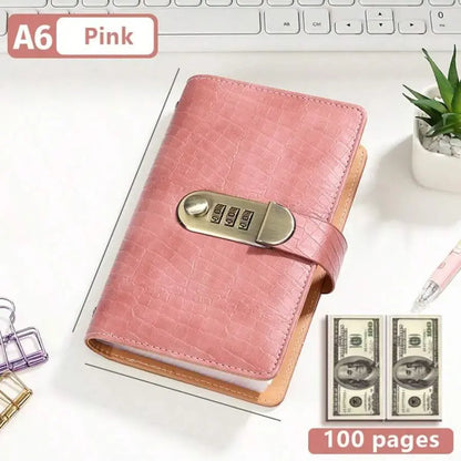 🔥 A6 Lockable Savings Binder – Cash & Document Organizer
